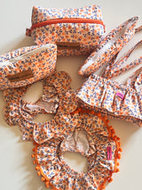Set bauletto/ pochette / astuccio orange flower