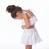 Gonna e top bianco sangallo