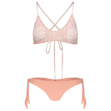 Bikini Bralette Leopard nocciola