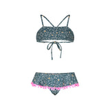 Bikini Elisa leopard blu