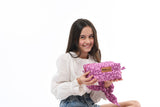 Set bauletto/ pochette / astuccio purple