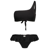 Bikini Monospalla nero donna