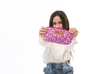 Set bauletto/ pochette / astuccio purple