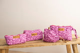 Set bauletto/ pochette / astuccio purple