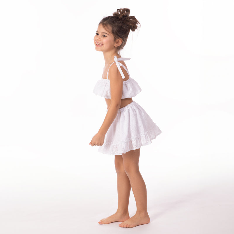 Gonna e top bianco sangallo