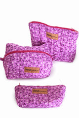 Set bauletto/ pochette / astuccio purple