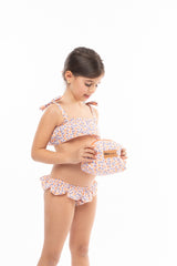 Set bauletto/ pochette / astuccio orange flower