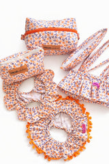 Set bauletto/ pochette / astuccio orange flower
