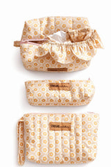 Set bauletto/ pochette / astuccio fiori gialli