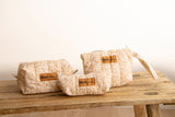 Set bauletto/ pochette /Astuccio Leopard nocciola